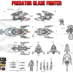 Cheap 🧨 Neca Predator Kenner Blade Fighter Action Figure Vehicle ✨ -US Horror Sales 2022 bladefighter inset2