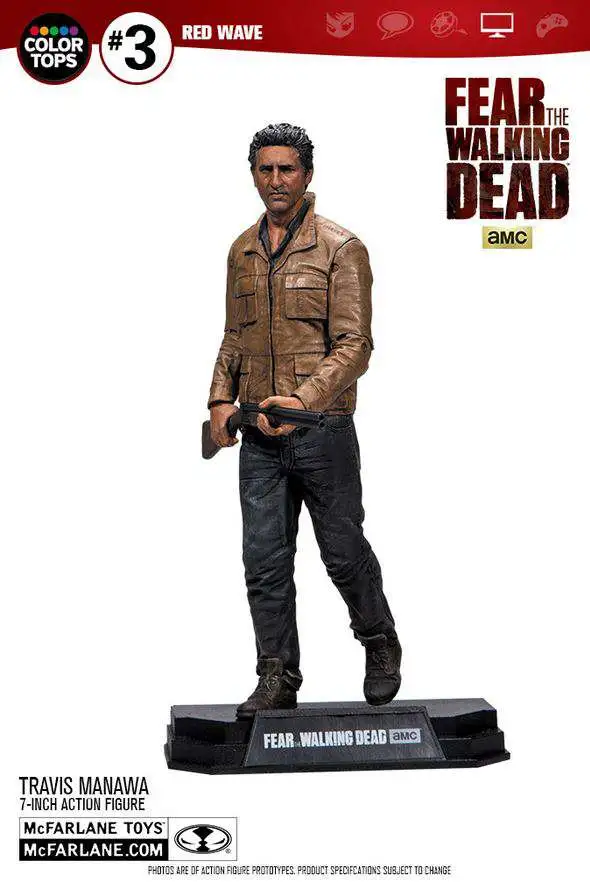 Budget ๐ McFarlane Toys Fear the Walking Dead Color Tops Red Wave Travis Manawa Action Figure #3 ๐ 4 Budget ๐ McFarlane Toys Fear the Walking Dead Color Tops Red Wave Travis Manawa Action Figure #3 ๐ - Image 2