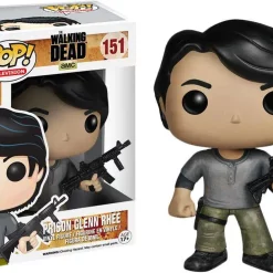 Deals ✨ Funko The Walking Dead POP! Television Prison Glenn Rhee Vinyl Figure #151 [Damaged Package] 🔥
