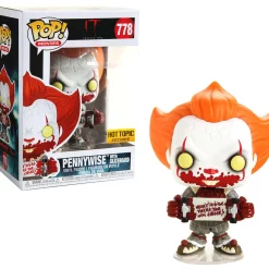Brand new 😍 Funko IT Chapter 2 POP! Movies Pennywise Exclusive Vinyl Figure #778 [with Skateboard, Damaged Package] 🛒