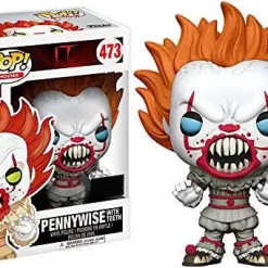 Best Pirce 👍 Funko IT Movie (2017) POP! Movies Pennywise with Teeth Exclusive Vinyl Figure #473 [Blue Eyes] 😉