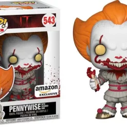 Discount 💯 Funko IT Movie (2017) POP! Movies Pennywise with Severed Arm Exclusive Vinyl Figure #543 [Damaged Package] ⭐