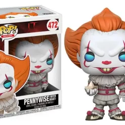Brand new 🎁 Funko IT Movie (2017) POP! Movies Pennywise (with Boat) Vinyl Figure #472 [Full Colored, Regular Version] 🤩
