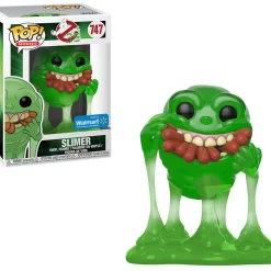 Top 10 😉 Funko Ghostbusters POP! Movies Slimer with Hot 🐶 Dogs Exclusive Vinyl Figure #747 [Translucent] 🔔