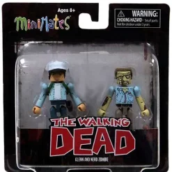 Promo 🔔 The Walking Dead Minimates Exclusives Glenn & Nerd Zombie Exclusive Minifigure 2-Pack 🔥