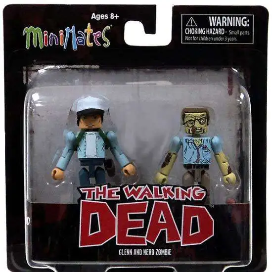 Promo π The Walking Dead Minimates Exclusives Glenn & Nerd Zombie Exclusive Minifigure 2-Pack π₯ 3 Promo π The Walking Dead Minimates Exclusives Glenn & Nerd Zombie Exclusive Minifigure 2-Pack π₯