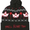 Promo 😉 IT Chapter 2 S.S. Georgeie Fair Isle ⌚ Watchman Pom Beanie Hat 😍 -US Horror Sales 2022 itfloatbeanie