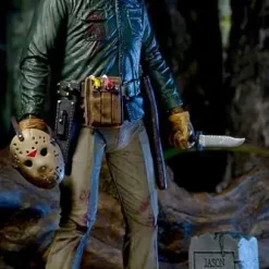 Cheap 🎁 NECA Friday the 13th Part 6 Jason Lives Jason Voorhees Action Figure [Ultimate Version] 🛒 -US Horror Sales 2022 jasonlivesfigure30th inset3
