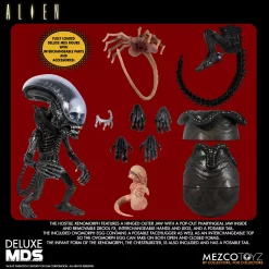 Flash Sale 🥰 Alien MDS Designer Series Xenomorph Deluxe Action Figure ✔️ -US Horror Sales 2022 mezcoone12alien inset3