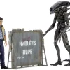 Cheapest ❤️ NECA Aliens Hadley's Hope Action Figure 2-Pack [Carter Burke & Concept Xenomorph] 🌟 -US Horror Sales 2022 neca51671