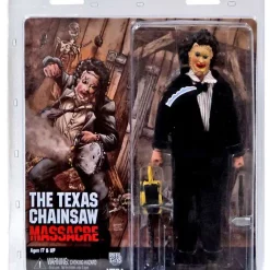Wholesale 🛒 NECA The Texas Chainsaw Massacre Leatherface Clothed Action Figure [Pretty Lady Mask & Dinner Jacket] 🎁 -US Horror Sales 2022 necaclothleather inset2