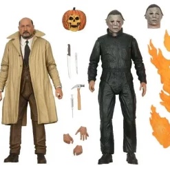 Outlet ✔️ NECA 🎃 Halloween 2 Michael Myers & Dr Loomis Action Figure 2-Pack [1981] 💯