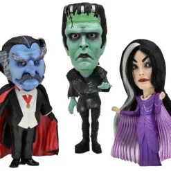 Hot Sale 😀 NECA Rob Zombie's The Munsters Little Big Head Stylized Herman, Lily & The Count Action Figure 3-Pack (Pre-Order ships January) ⌛