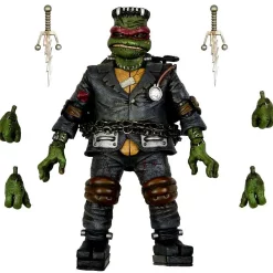 Promo 🥰 NECA Universal Monsters x Teenage Mutant Ninja Turtles Raphael as Frankenstein's Monster Action Figure [Ultimate Version] 👍