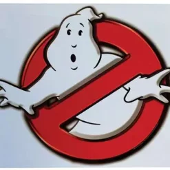 New 👍 Ghostbusters No Ghosts Logo 9-Inchx11-Inch Metal Sign 😀