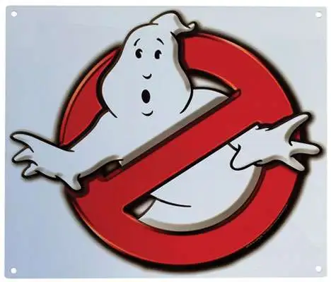 New π Ghostbusters No Ghosts Logo 9-Inchx11-Inch Metal Sign π 3 New π Ghostbusters No Ghosts Logo 9-Inchx11-Inch Metal Sign π