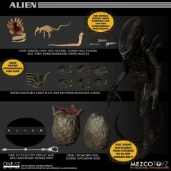Flash Sale 🌟 One:12 Collective Alien Action Figure (Pre-Order ships January) 🧨 -US Horror Sales 2022 one12collectivealien inset4