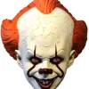Coupon ⌛ IT Movie (2017) Pennywise Costume Prop Mask [Standard Edition] 🎁 -US Horror Sales 2022 pennywisestandardeditionmask