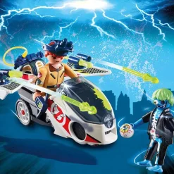 Discount 💯 Playmobil The Real Ghostbusters Stantz with Skybike Set #9388 🧨 -US Horror Sales 2022 playmobil9388 inset2