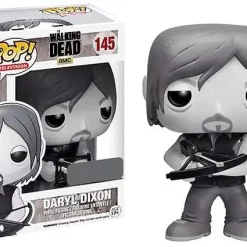 Discount 🌟 Funko The Walking Dead POP! Television Daryl Dixon Exclusive Vinyl Figure #145 [Black & White] 💯
