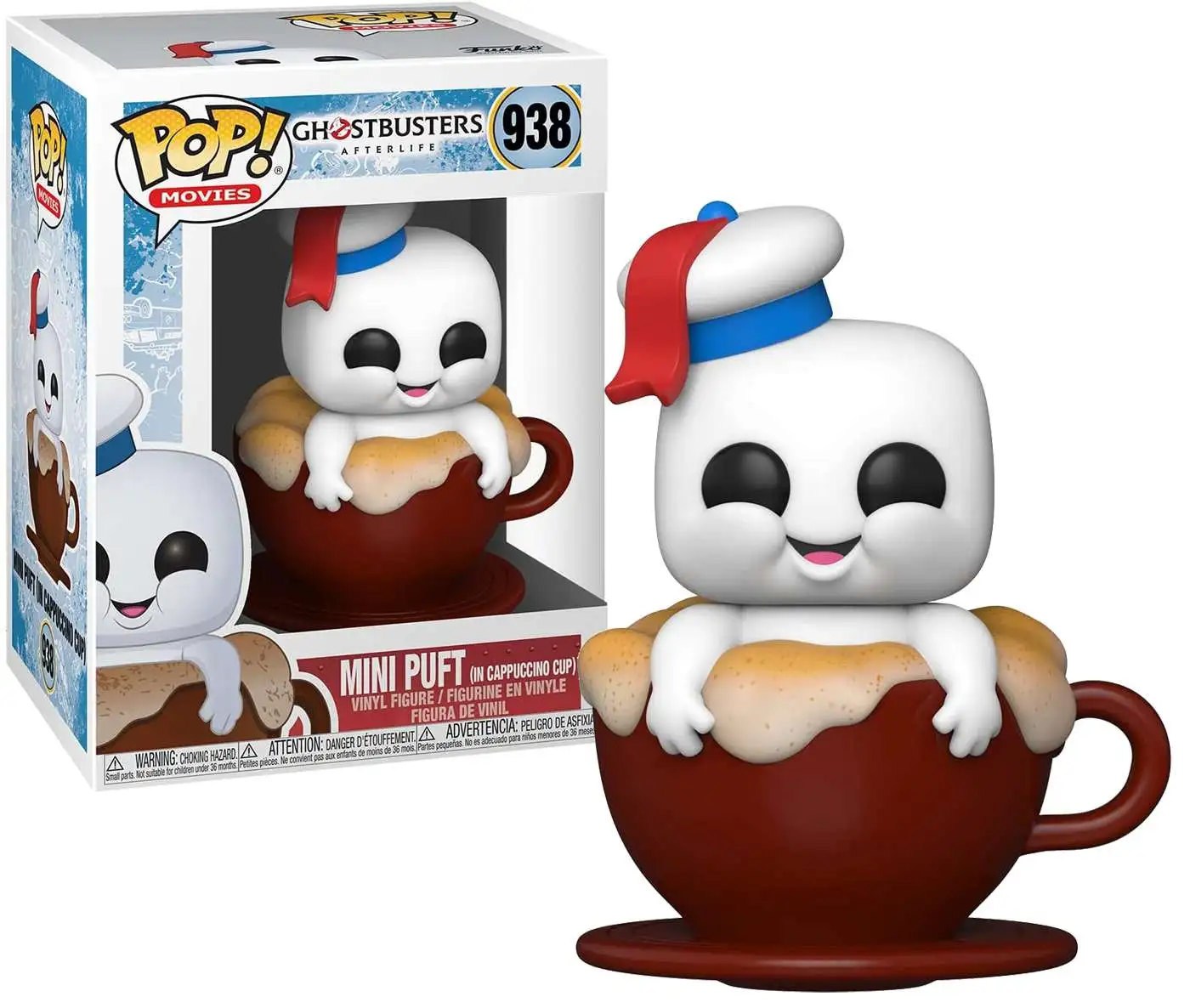 Cheapest π€© Funko Ghostbusters Afterlife POP! Movies Mini Puft in Cappuccino Cup Vinyl Figure #938 𧨠3 Cheapest π€© Funko Ghostbusters Afterlife POP! Movies Mini Puft in Cappuccino Cup Vinyl Figure #938 π§¨