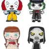 Deals 👍 Funko Horror POP! Pin Pennywise (1990), Beetlejuice, Annabelle & The Nun Set of 4 Large Enamel Pins (Pre-Order ships January) ✨ -US Horror Sales 2022 poppinsw2horrorasstset