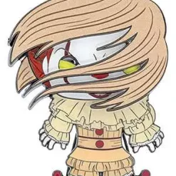 Best Pirce 🛒 Funko Horror POP! Pin Pennywise Large Enamel Pin [Chase with Wig] ✨