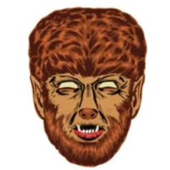 Outlet ✔️ Universal Monsters Wolfman Retro Monster Mask [Brown] 😀