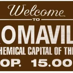 Budget 🎁 The Toxic Avenger Tromaville Wood Sign 🎁