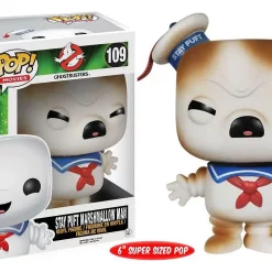 Promo 🔔 Funko Ghostbusters POP! Movies Toasted Stay Puft Marshmallow Man 6-Inch Vinyl Figure #109 [Super-Sized] 🌟