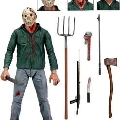 Discount 🎁 NECA Friday the 13th Part 3 Jason Voorhees Action Figure [Ultimate Version] ⌛