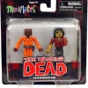 Best deal 🥰 The Walking Dead Minimates Series 3 Dexter & Dreadlock Zombie Minifigure 2-Pack 🔥 -US Horror Sales 2022 walkdeadminidexdread
