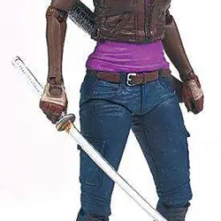 Flash Sale ❤️ McFarlane Toys The Walking Dead AMC TV Series 3 Michonne Action Figure 🔔 -US Horror Sales 2022 walkingdead3michonne inset3