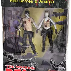 Top 10 👏 McFarlane Toys The Walking Dead Comic Series 3 Rick Grimes & Andrea Exclusive Action Figure 2-Pack [Bloody Black & White] 🧨