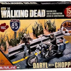 New ⌛ McFarlane Toys The Walking Dead Daryl with Chopper Building Set #14525 👍