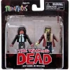 New 🛒 The Walking Dead Minimates Series 6 Deputy Michonne & Winter Zombie Minifigure 2-Pack 👍 -US Horror Sales 2022 wdmichonnezombie