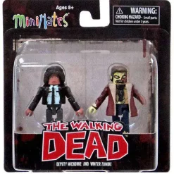 New 🛒 The Walking Dead Minimates Series 6 Deputy Michonne & Winter Zombie Minifigure 2-Pack 👍