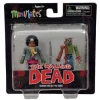 Outlet 👏 The Walking Dead Minimates Series 2 Michonne & One-Eyed Zombie Minifigure 2-Pack 😉