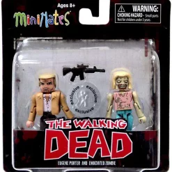 Cheapest ✔️ The Walking Dead Minimates Series 5 Eugene Porter & Emaciated Zombie Exclusive Minifigure 2-Pack 🔥