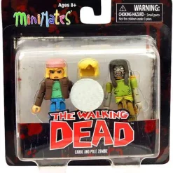 Deals 😍 The Walking Dead Minimates Series 3 Carol & Pole Zombie Exclusive Minifigure 2-Pack 🥰
