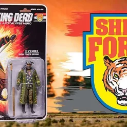 Cheap ⭐ McFarlane Toys The Walking Dead Shiva Force Ezekiel Action Figure [Full Color] 🌟 -US Horror Sales 2022 wdsfezekiel inset2