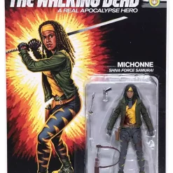Outlet 🔥 McFarlane Toys The Walking Dead Shiva Force Michonne Action Figure [Bloody] 🤩