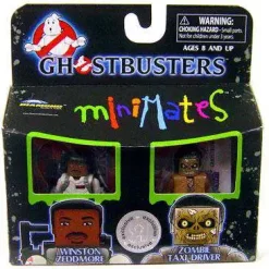 Hot Sale 😉 Ghostbusters Minimates Winston Zeddemore & Zombie Taxi Driver Exclusive Minifigure 2-Pack 🎁